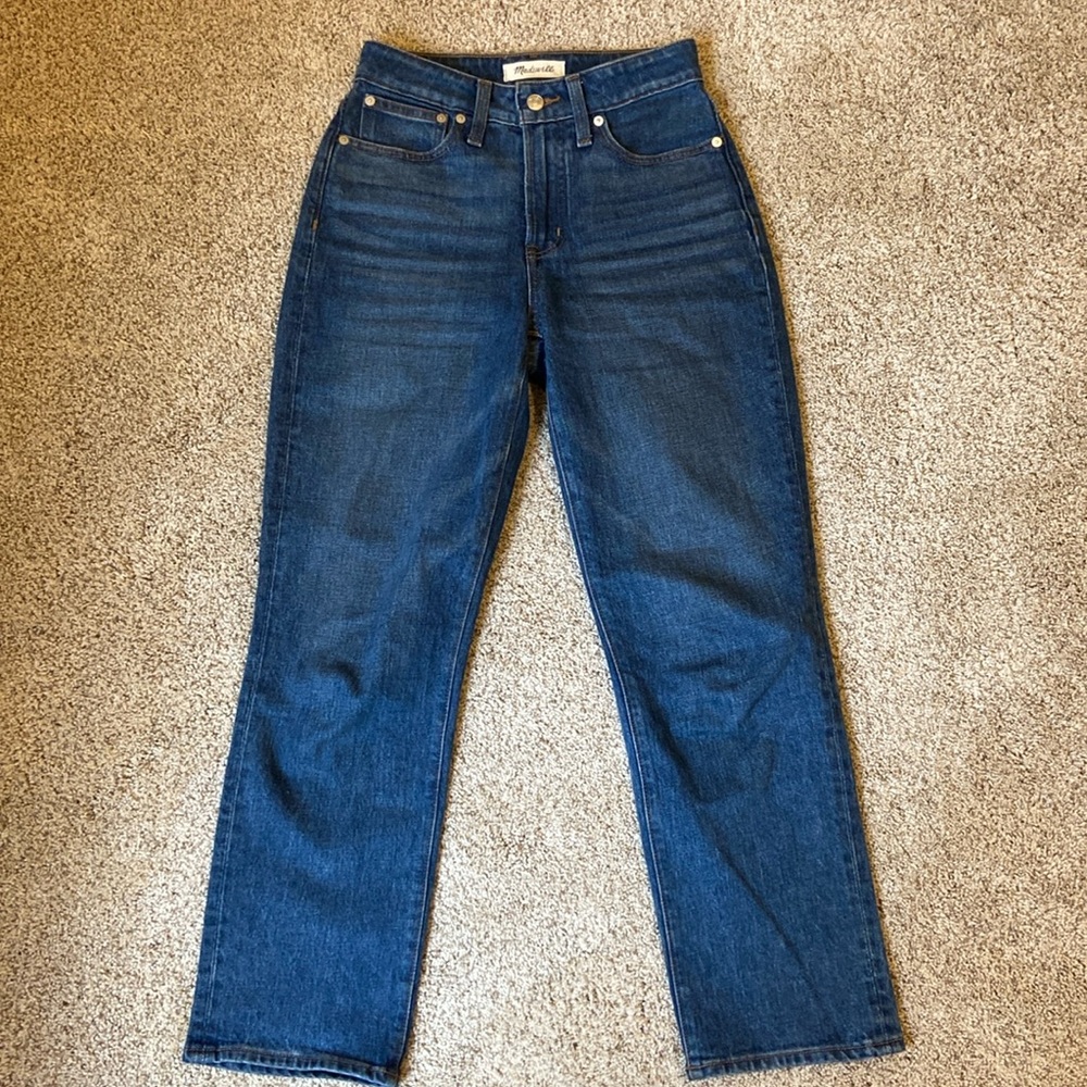 like new // madewell petite the curvy perfect vintage jean
